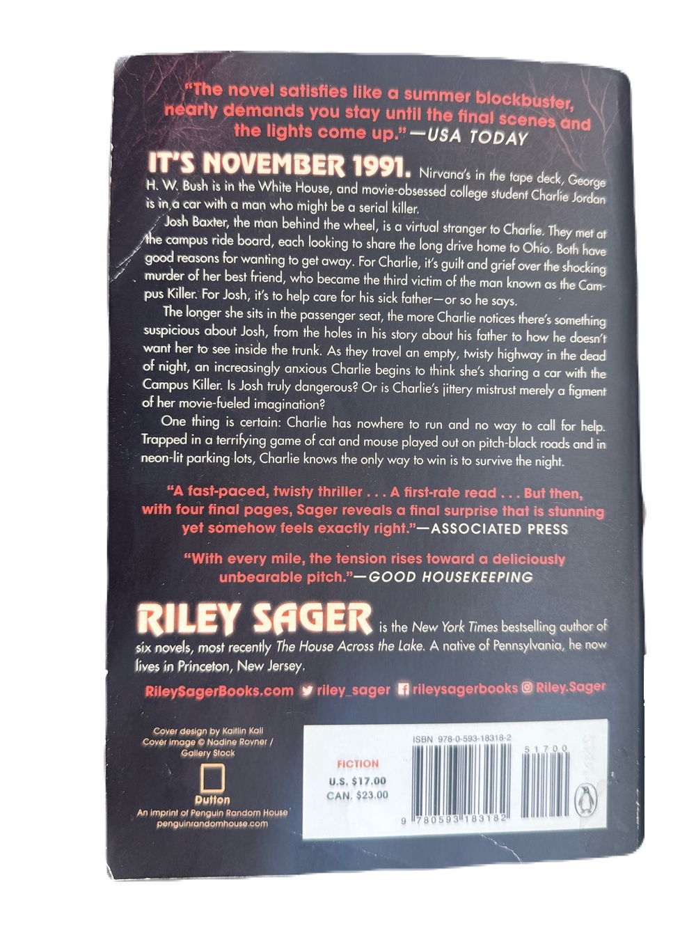 Survive the Night Book by Riley Sager - Picture 2 of 3